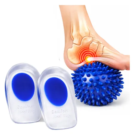 Zestaw na ostrogę piętową – piłeczka z kolcami + wkładki silikonowe pod pięty