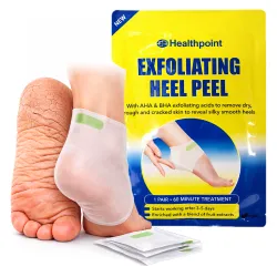 Na popękane pięty - maska złuszczająca na pięty do stóp z kwasami preparat 1 para