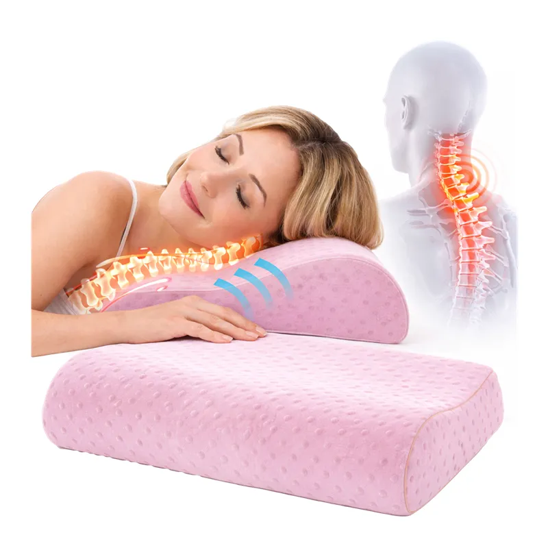 Poduszka ortopedyczna na ból szyi i karku memory foam – jak pozbyć się bólu karku w domu | skuteczna poduszka do spania