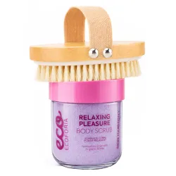 Szczotka na cellulit + peeling do ciała zestaw antycellulitowy