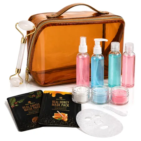 Zestaw podróżny do samolotu pojemniki podróżne kosmetyczka kosmetyki