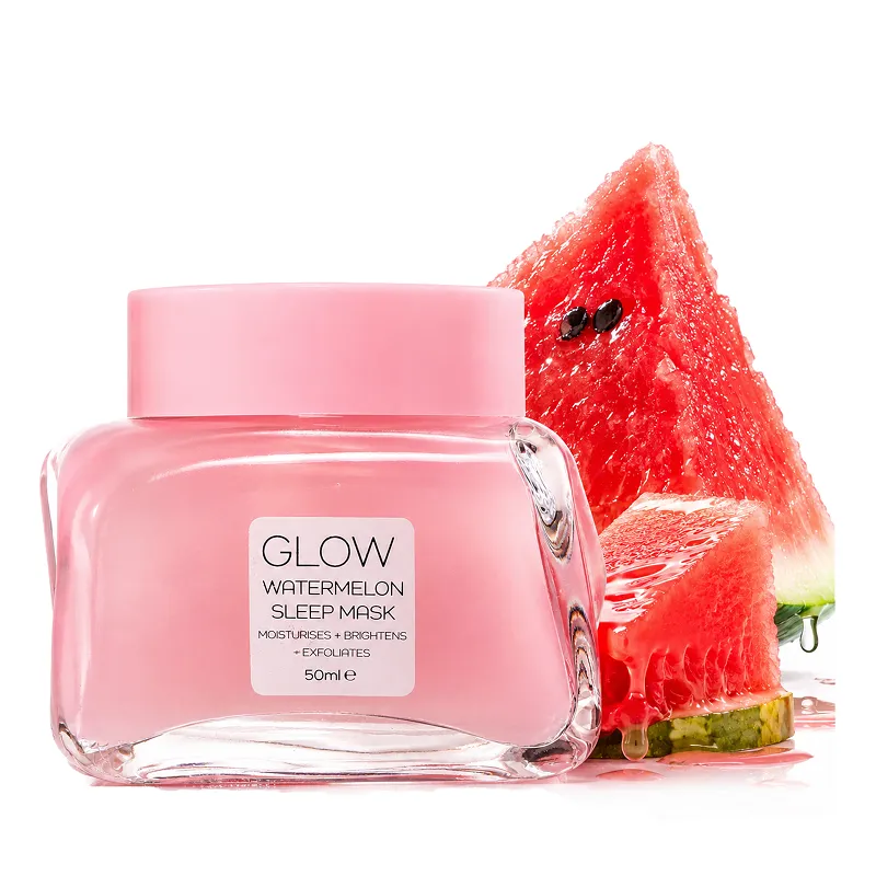 Maseczka żelowa do twarzy na całą noc GLOW arbuzowa 50ml
