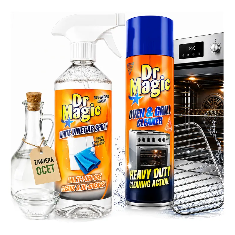 Dobry środek do czyszczenia kuchni piekarnika okapu 360 ml + Płyn z Octem 500ml