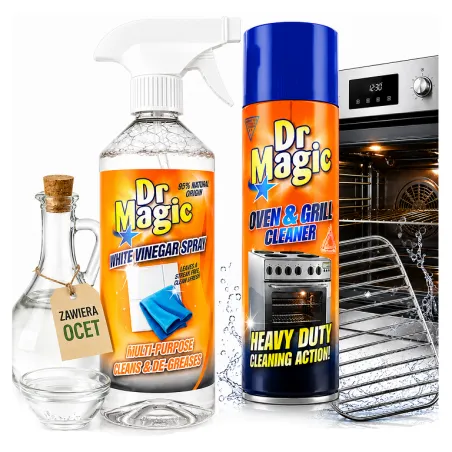 Dobry środek do czyszczenia kuchni piekarnika okapu 360 ml + Płyn z Octem 500ml