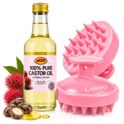 Olej Rycynowy na Włosy 250 ml + Szczotka LAROXY