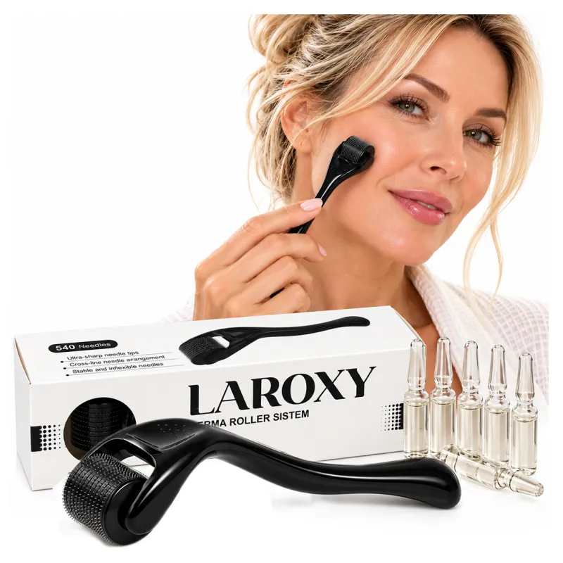Derma Roller do twarzy 0,5 mm mezoterapii mikroigłowej igłowa rolka dermaroller