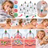 Bańki Chińskie próżniowe bezogniowe z pompką plastikowe do masażu 12 sztuk