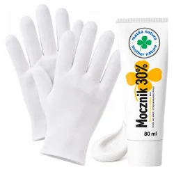 Krem z mocznikiem 30 do rąk 80ml + Rękawiczki kosmetyczne do zabiegu LAROXY