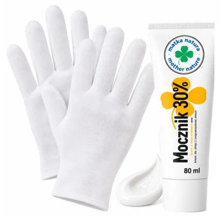 Krem z mocznikiem 30 do rąk 80ml + Rękawiczki kosmetyczne do zabiegu LAROXY