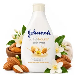 JOHNSON'S Soft&Nourish żel pod prysznic nawilżający długo pachnący 400ml