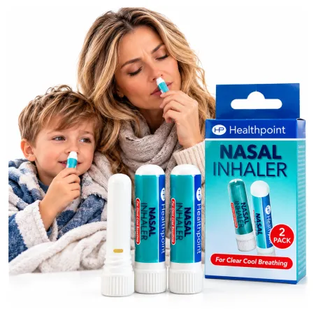 Inhalator sztyft na zatkany nos do nosa zatoki katar dla dzieci i dorosłych z mentolem 2 sztuki