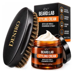 Balsam do brody i włosów do stylizacji dla mężczyzn 30ml KARTACZ szczotka Deniro