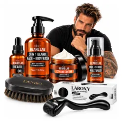 Kosmetyki do brody dla mężczyzn Krem Balsam Olejek Żel KARTACZ Derma Roller