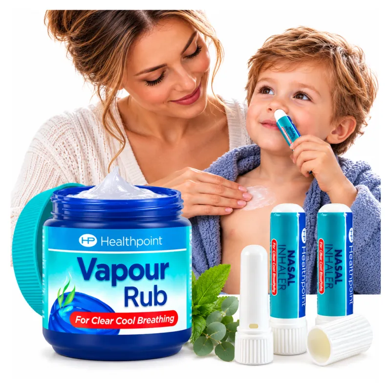 Vapour Rub + 2 Inhalatory do Nosa maść do nacierania klatki piersiowej, Zestaw na Okres Przeziębień i Kataru
