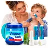 Vapour Rub + 2 Inhalatory do Nosa maść do nacierania klatki piersiowej, Zestaw na Okres Przeziębień i Kataru