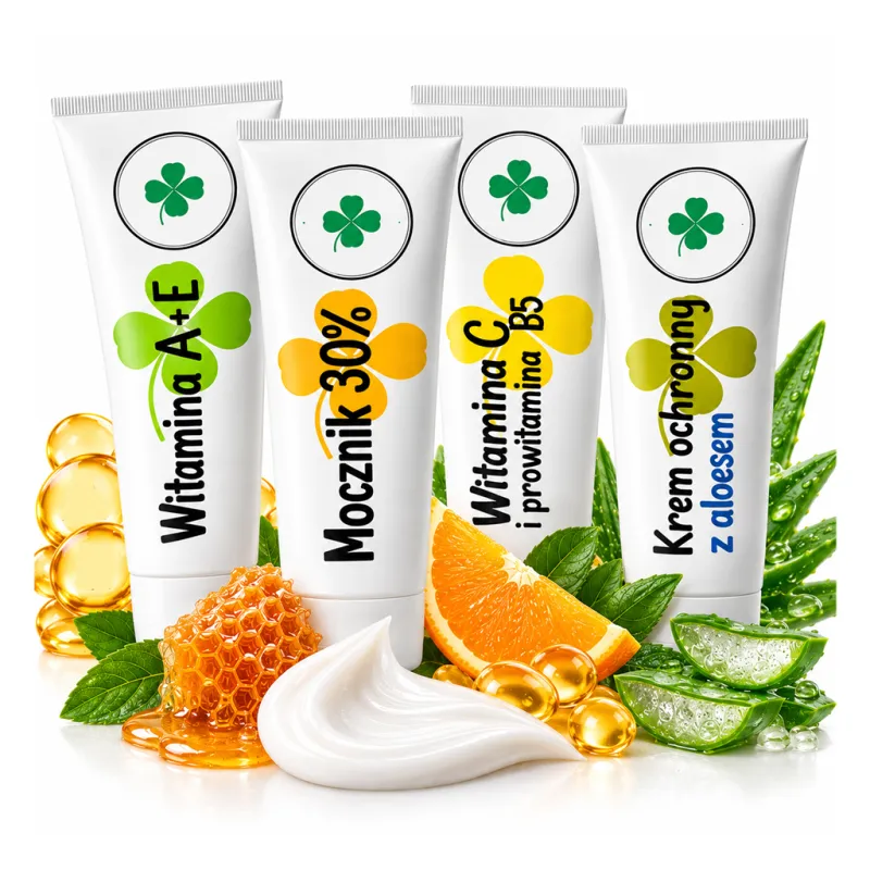 Kremy do Twarzy, Rąk i Stóp – Mocznik 30%, Witamina A+E, C+B5, Aloes – Nawilżenie i Regeneracja Suchej Skóry