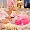 Ręcznik Turban do suszenia włosów z mikrofibry gruby szybkoschnący LAROXY