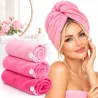 Ręcznik Turban do suszenia włosów z mikrofibry gruby szybkoschnący LAROXY