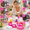 The PINK STUFF naturalne środki czystości do domu sprzątania bezpieczne dla dzieci zwierząt bez chloru ZESTAW