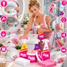 The PINK STUFF naturalne środki czystości do domu sprzątania bezpieczne dla dzieci zwierząt bez chloru ZESTAW