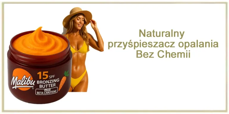 Naturalny olejek przyspieszający opalanie,  bez chemii